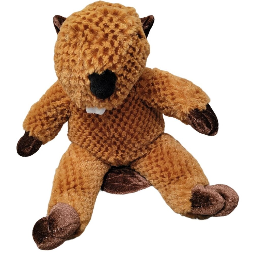 Animaland Beaver 16 inch Plush Brown Buck Tooth Groundhog Stuffed Animal Toy